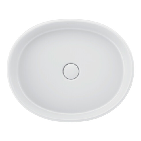 Duravit Lavabo Balcoon 55x45 cm, sans robinetterie, posé, blanc mat soyeux