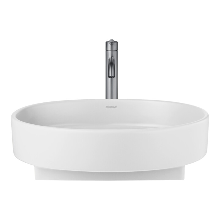 Duravit Lavabo Balcoon 55x45 cm, sans robinetterie, posé, blanc mat soyeux
