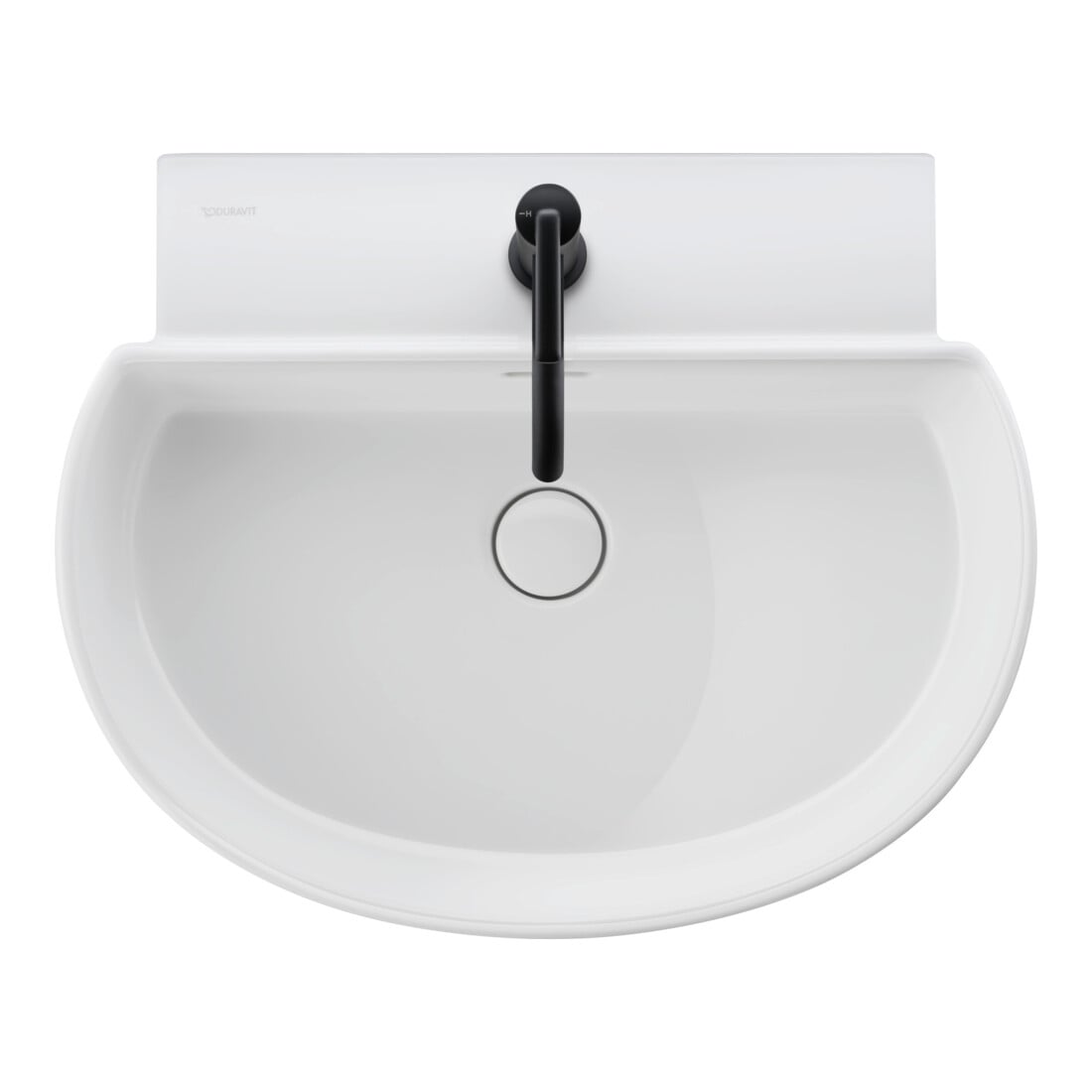 Duravit Lavabo Balcoon 60x48 cm, blanc brillant, avec trou robinet, trop-plein