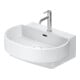 Duravit Lavabo Balcoon 60x48 cm, blanc mat, avec trou robinet, trou surélevé-1