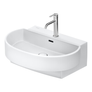 Duravit Lavabo Balcoon 65x48 cm, blanc mat, avec trou robinet, trou pour robinet