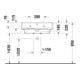 Duravit Lavabo Balcoon 65x48 cm, Clay te ma, m HL, ÜL, trou robinet-3