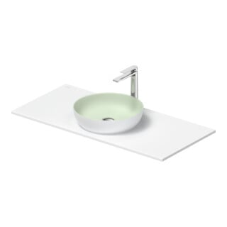 Duravit Lavabo console Sivida 108x50 cm, I.Fa vert m, Ext.Fa blanc s-mat