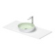 Duravit Lavabo console Sivida 108x50 cm, I.Fa vert m, Ext.Fa blanc s-mat-1
