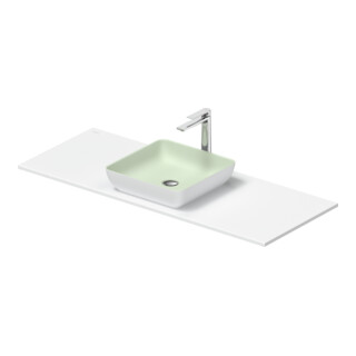 Duravit Lavabo console Sivida 128x50 cm, I.Fa grand modèle, ext. Fa blanc s-mat