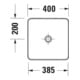 Duravit Lavabo console Sivida 128x50 cm, I.Fa grand modèle, ext. Fa blanc s-mat-4
