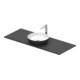Duravit Lavabo console Sivida 128x50 cm, I.Fa w m, couleur extérieure gris mat-1