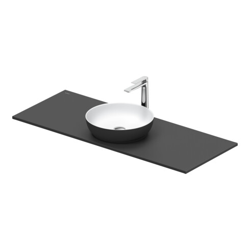 Duravit Lavabo console Sivida 128x50 cm, I.Fa w m, couleur extérieure gris mat