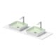 Duravit Lavabo console Sivida 135x50 cm, I.Fa grand modèle, extérieur Fa blanc s-mat-1