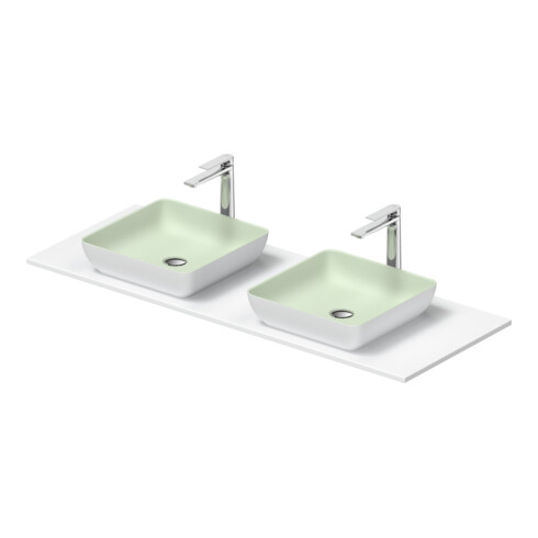 Duravit Lavabo console Sivida 135x50 cm, I.Fa grand modèle, extérieur Fa blanc s-mat