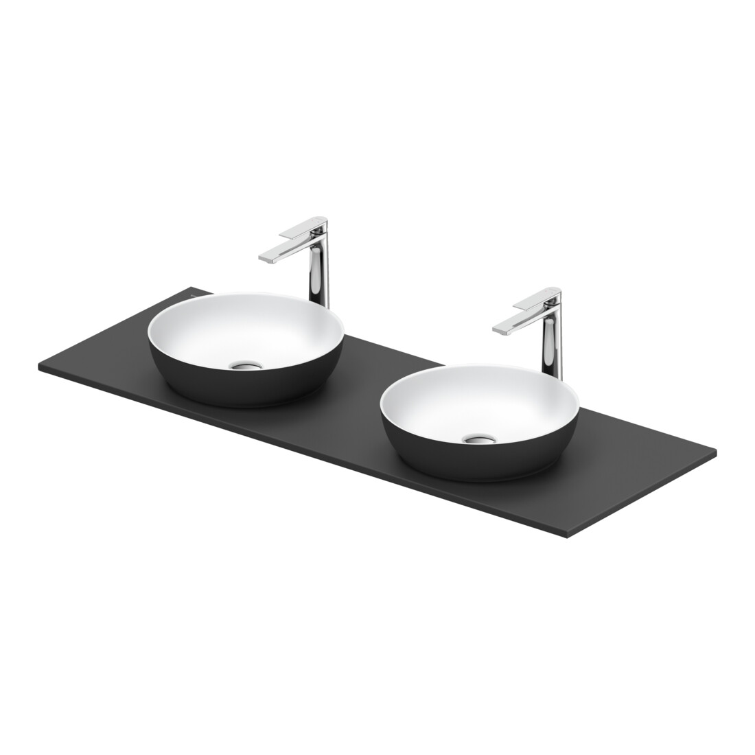 Duravit Lavabo console Sivida 135x50 cm, I.Fa w m, Couleur extérieure gris ma