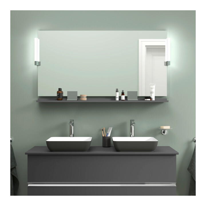 Duravit Lavabo console Sivida 135x50 cm, I.Fa w sm, Couleur ext. gris mat