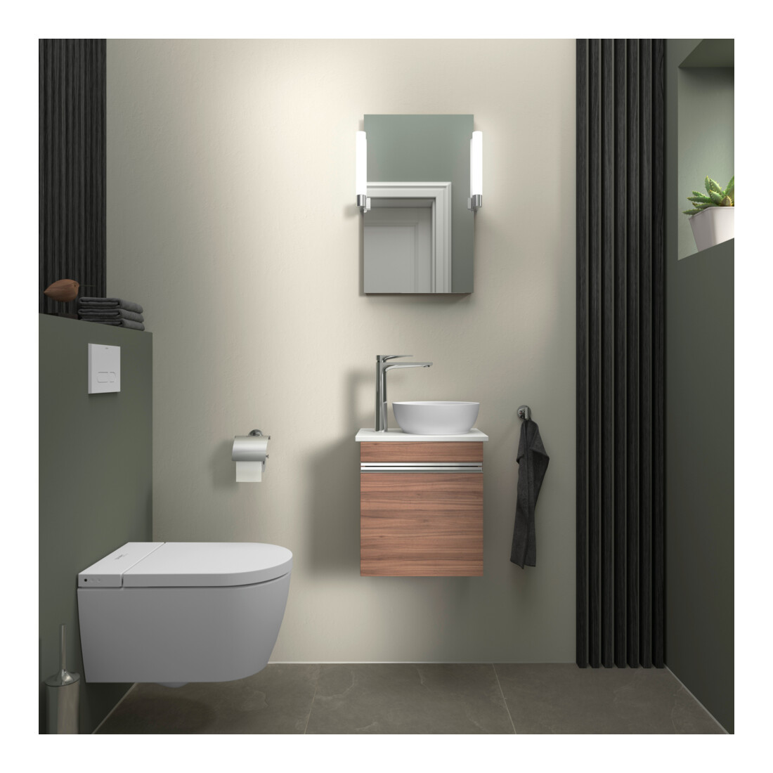 Duravit Lavabo console Sivida 41x33 cm, blanc mat soyeux