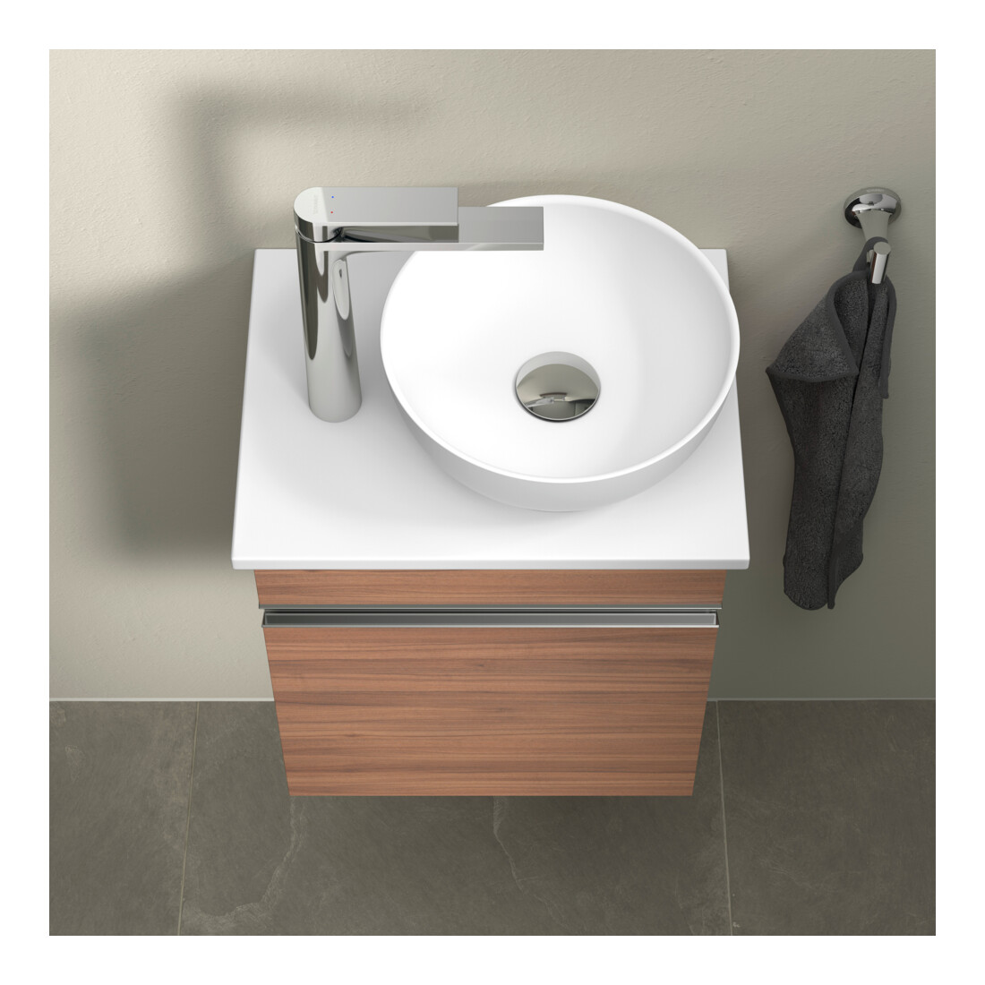 Duravit Lavabo console Sivida 41x33 cm, blanc mat soyeux