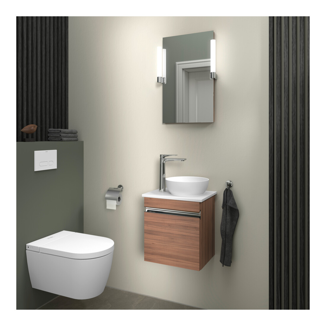 Duravit Lavabo console Sivida 41x33 cm, blanc mat soyeux