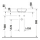 Duravit Lavabo console Sivida 41x33 cm, blanc mat soyeux