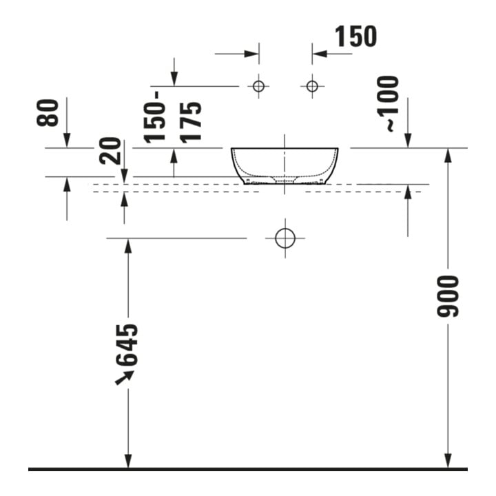 Duravit Lavabo console Sivida 41x33 cm, I.Fa w sm, Couleur ext. vert ma