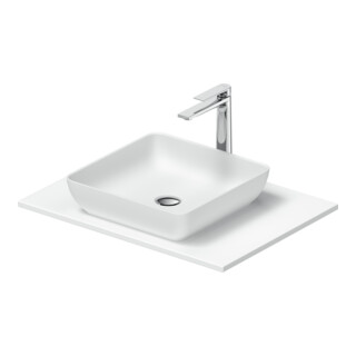 Duravit Lavabo console Sivida 68x50 cm, blanc mat soyeux