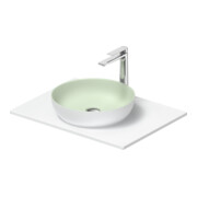 Duravit Lavabo console Sivida 68x50 cm, I.Fa vert m, Ext.Fa blanc s-mat