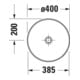 Duravit Lavabo console Sivida 68x50 cm, I.Fa w m, Couleur ext. vert ma-5