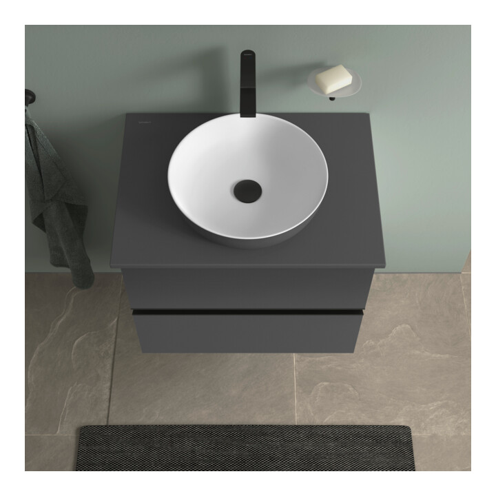 Duravit Lavabo console Sivida 68x50 cm, I.Fa w m, couleur extérieure gris mat