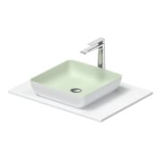 Duravit Lavabo console Sivida 68x50 cm, vert I.Fa, extérieur blanc s-mat