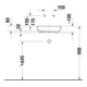 Duravit Lavabo console Sivida 68x50 cm, vert I.Fa, extérieur blanc s-mat