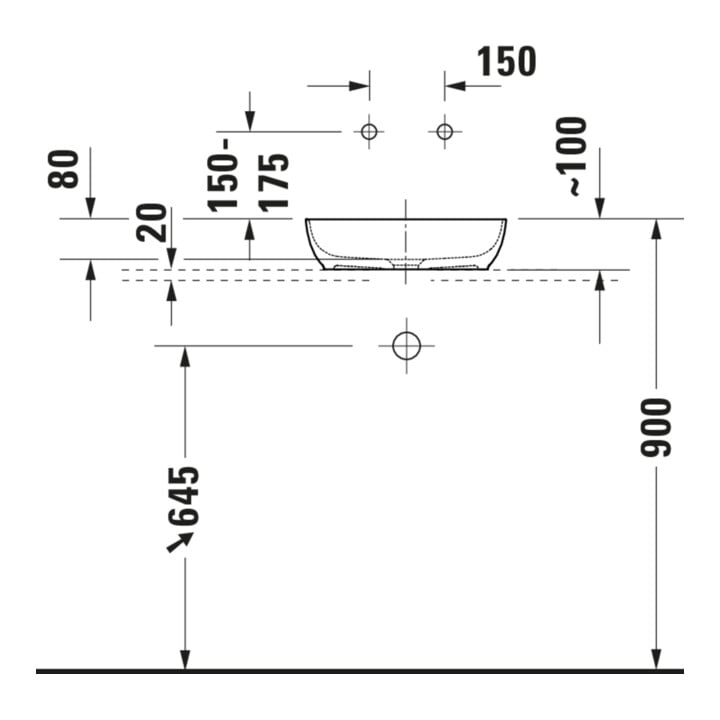 Duravit Lavabo console Sivida 68x50 cm, vert I.Fa, extérieur blanc s-mat