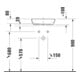 Duravit Lavabo console Sivida 68x50 cm, vert I.Fa, extérieur blanc s-mat