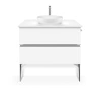 Duravit Lavabo console Sivida 88x50 cm, blanc mat soyeux-2