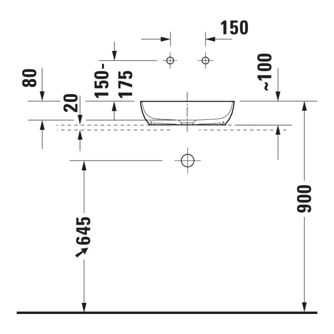 Duravit Lavabo console Sivida 88x50 cm, blanc mat soyeux