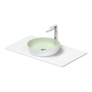 Duravit Lavabo console Sivida 88x50 cm, I.Fa vert m, Ext.Fa blanc s-mat