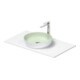 Duravit Lavabo console Sivida 88x50 cm, I.Fa vert m, Ext.Fa blanc s-mat-1