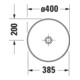 Duravit Lavabo console Sivida 88x50 cm, I.Fa vert m, Ext.Fa blanc s-mat