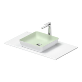 Duravit Lavabo console Sivida 88x50 cm, vert I.Fa m, blanc extérieur s-mat