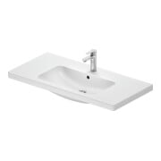 Duravit Lavabo D-Code 100x48 cm, avec trou de robinet, trop-plein, blanc