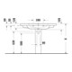 Duravit Lavabo D-Code 100x48 cm, avec trou de robinet, trop-plein, blanc-2