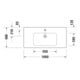 Duravit Lavabo D-Code 100x48 cm, avec trou de robinet, trop-plein, blanc