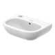 Duravit Lavabo D-Code 36x27 cm, avec trop-plein, trou robinet à gauche, blanc