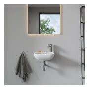 Duravit Lavabo D-Code 36x27 cm, avec trop-plein, trou robinet à gauche, blanc-4