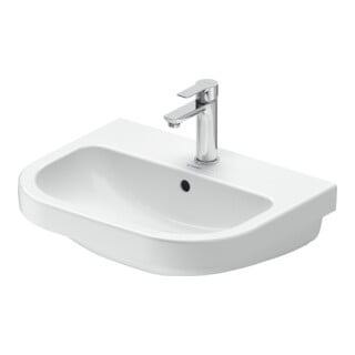 Duravit Lavabo D-Code 55x43 cm, avec trou robinet, trop-plein, blanc