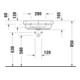 Duravit Lavabo D-Code 55x43 cm, avec trou robinet, trop-plein, blanc