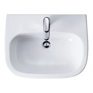 Duravit Lavabo D-Code 60x46 cm, avec trop-plein, plan robinet, blanc