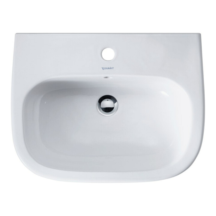 Duravit Lavabo D-Code 60x46 cm, avec trop-plein, plan robinet, blanc
