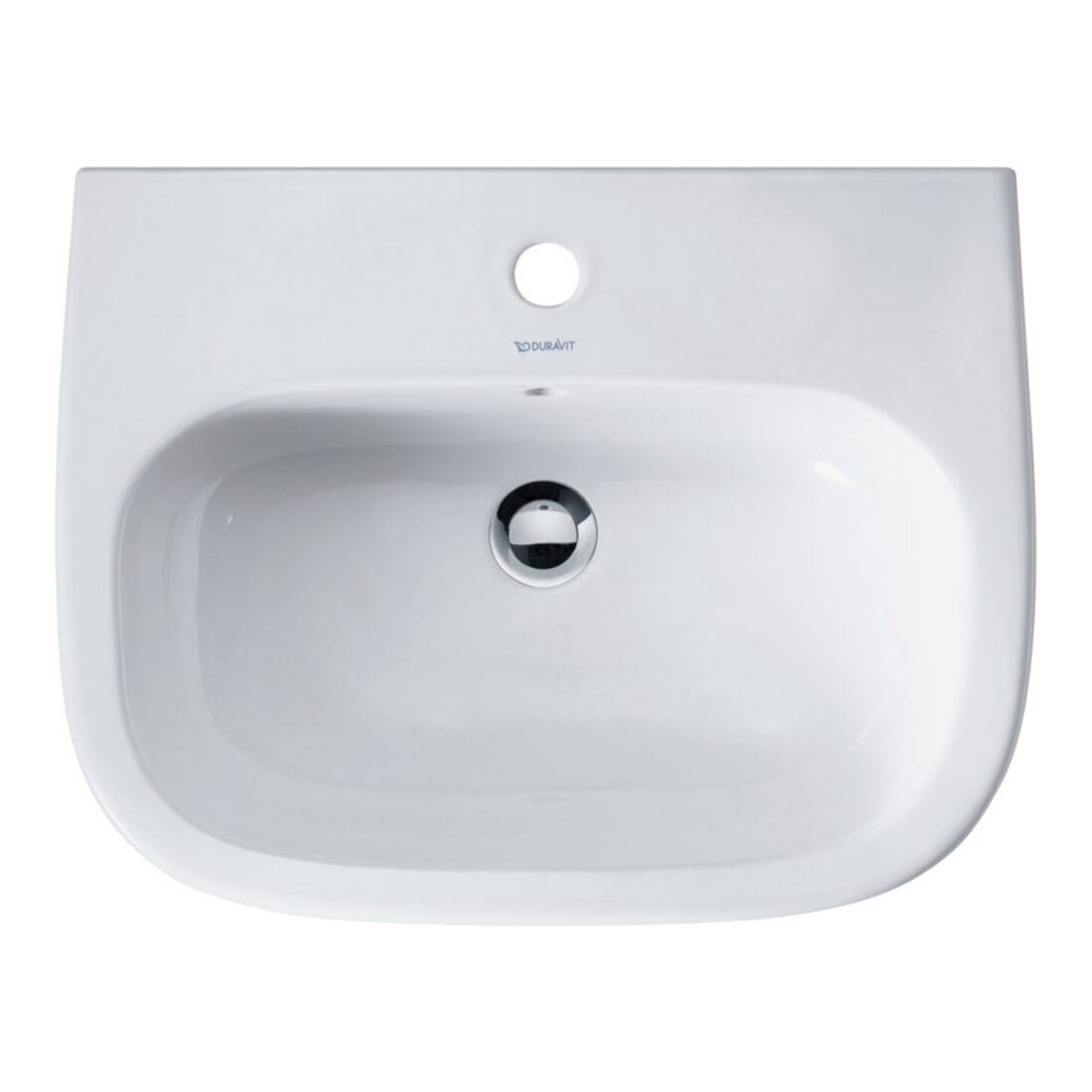 Duravit Lavabo D-Code 60x46 cm, avec trop-plein, plan robinet, blanc