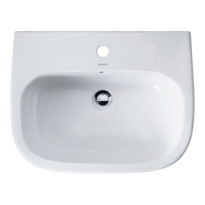 Duravit Lavabo D-Code 60x46 cm, avec trop-plein, plan robinet, blanc