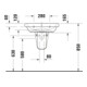 Duravit Lavabo D-Code 60x46 cm, avec trou robinet, trop-plein, blanc