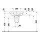 Duravit Lavabo D-Code 60x48 cm, avec trou robinet, trop-plein, blanc-2