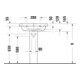 Duravit Lavabo D-Code 60x48 cm, avec trou robinet, trop-plein, blanc-4