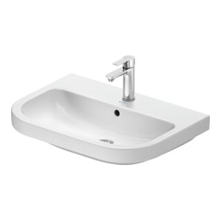 Duravit Lavabo D-Code 65x46 cm, avec trou robinet, trop-plein, blanc
